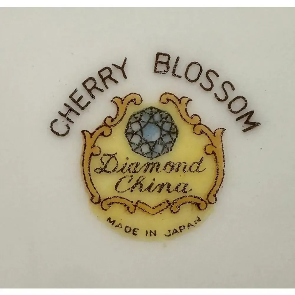International China Cherry Blossom 8 piece set 6 dinner plates 2 serving pieces